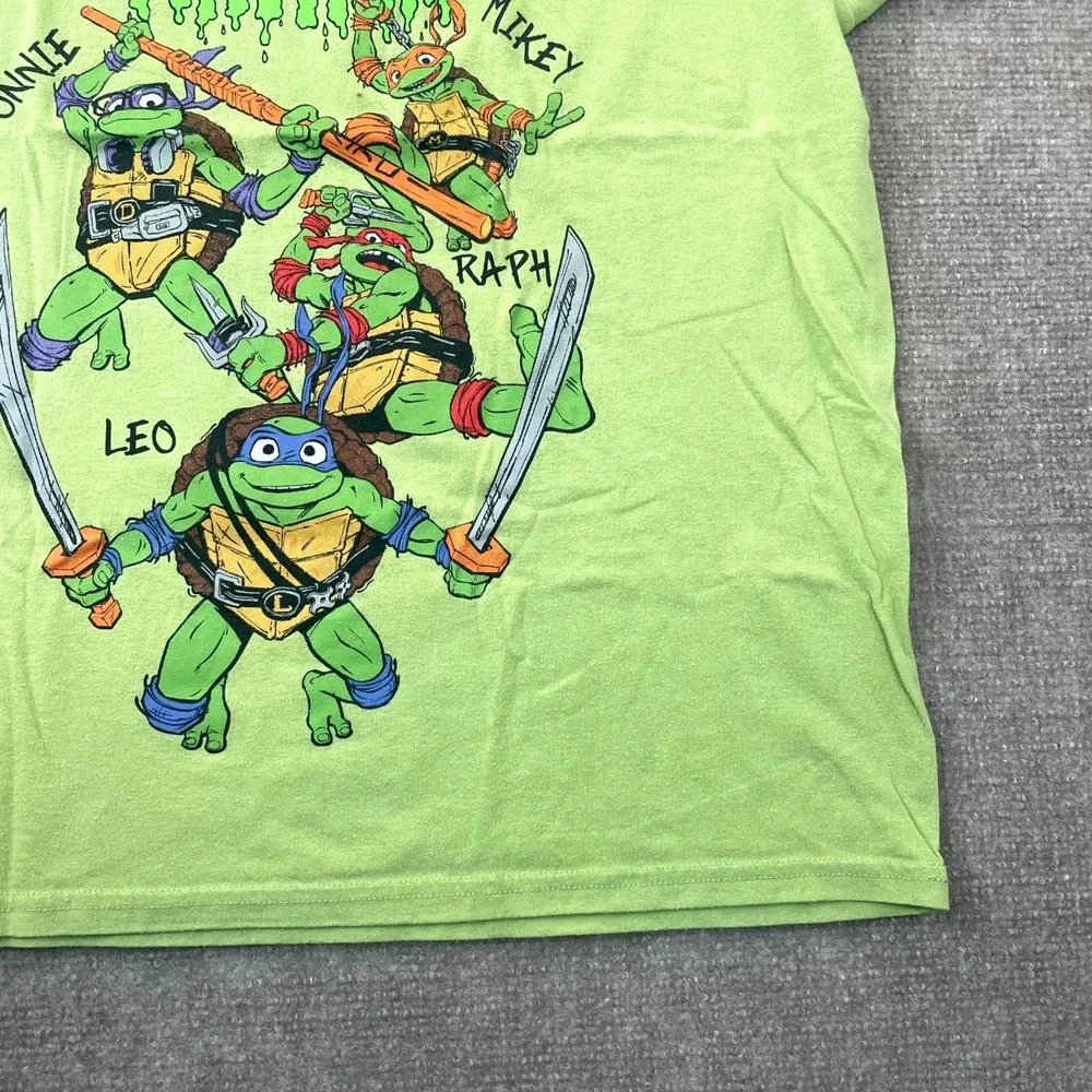 Teenage Mutant Ninja Turtles Mutant Mayhem T Shirt Mens Large Green Short Sleeve